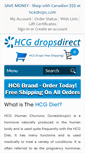 Mobile Screenshot of hcg-drops-direct.com